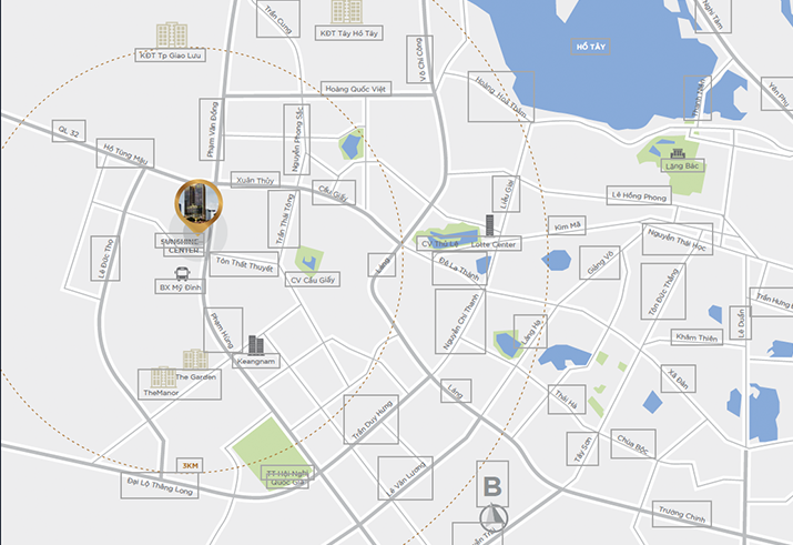 DỰ ÁN CHUNG CƯ GRANDEUR PALACE PHẠM HÙNG VỊ TRÍ CHUNG CƯ GRANDEUR PALACE PHẠM HÙNG