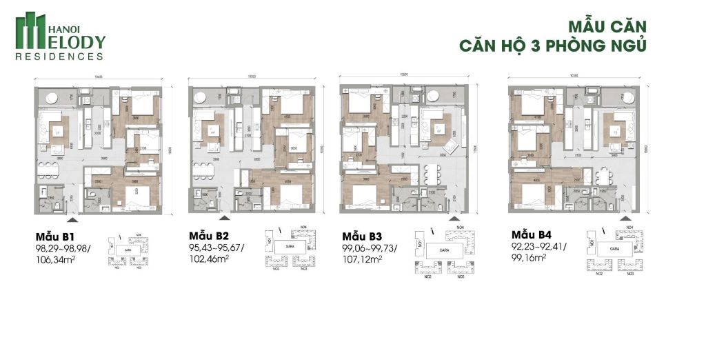 Chung cư Hà Nội Melody Residences Linh Đàm – Sự lựa chọn hoàn hảo cho không gian sống hiện đại căn hộ 3 phòng ngủ ha noi melody resodences