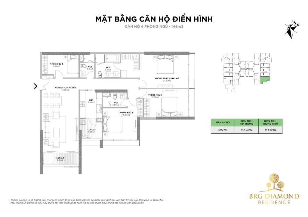 BRG Lê Văn Lương – Biểu Tượng Mới Của Cuộc Sống Đẳng Cấp Tại Hà Nội MB CAN HO 4PN 146m2