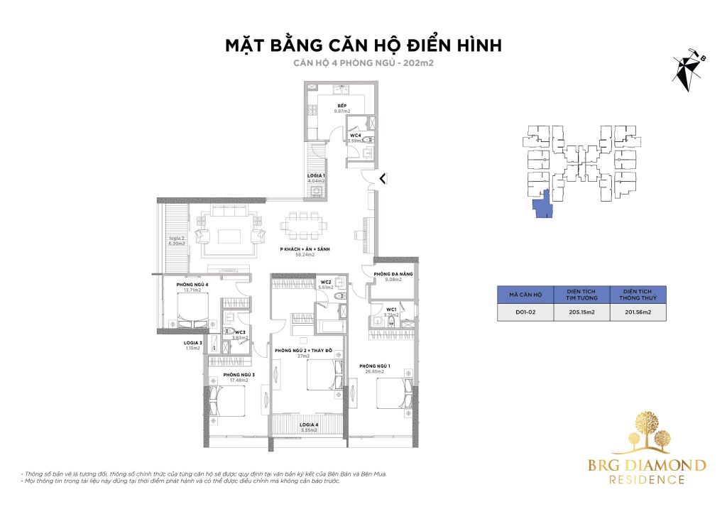 BRG Lê Văn Lương – Biểu Tượng Mới Của Cuộc Sống Đẳng Cấp Tại Hà Nội MB Can Ho 4PN 202m