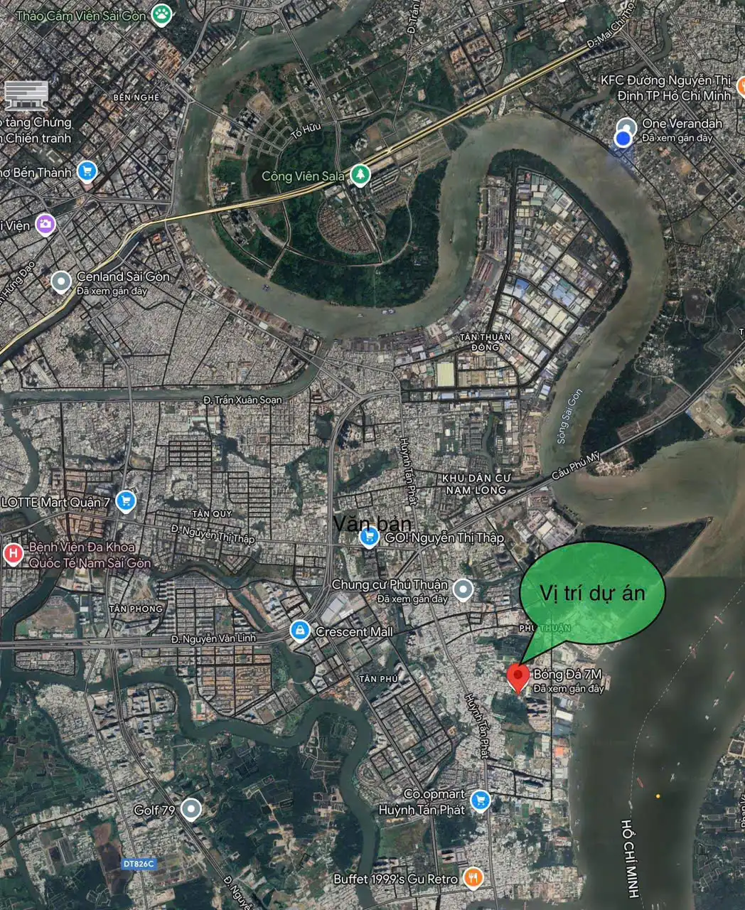 vị trí dự án vlasta premier quận 7